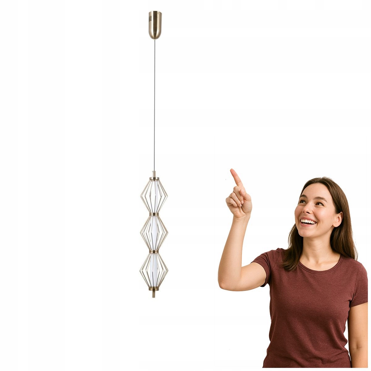 Závesná Led lampa 15W Sevil PND-34403-3V-HBR Italux