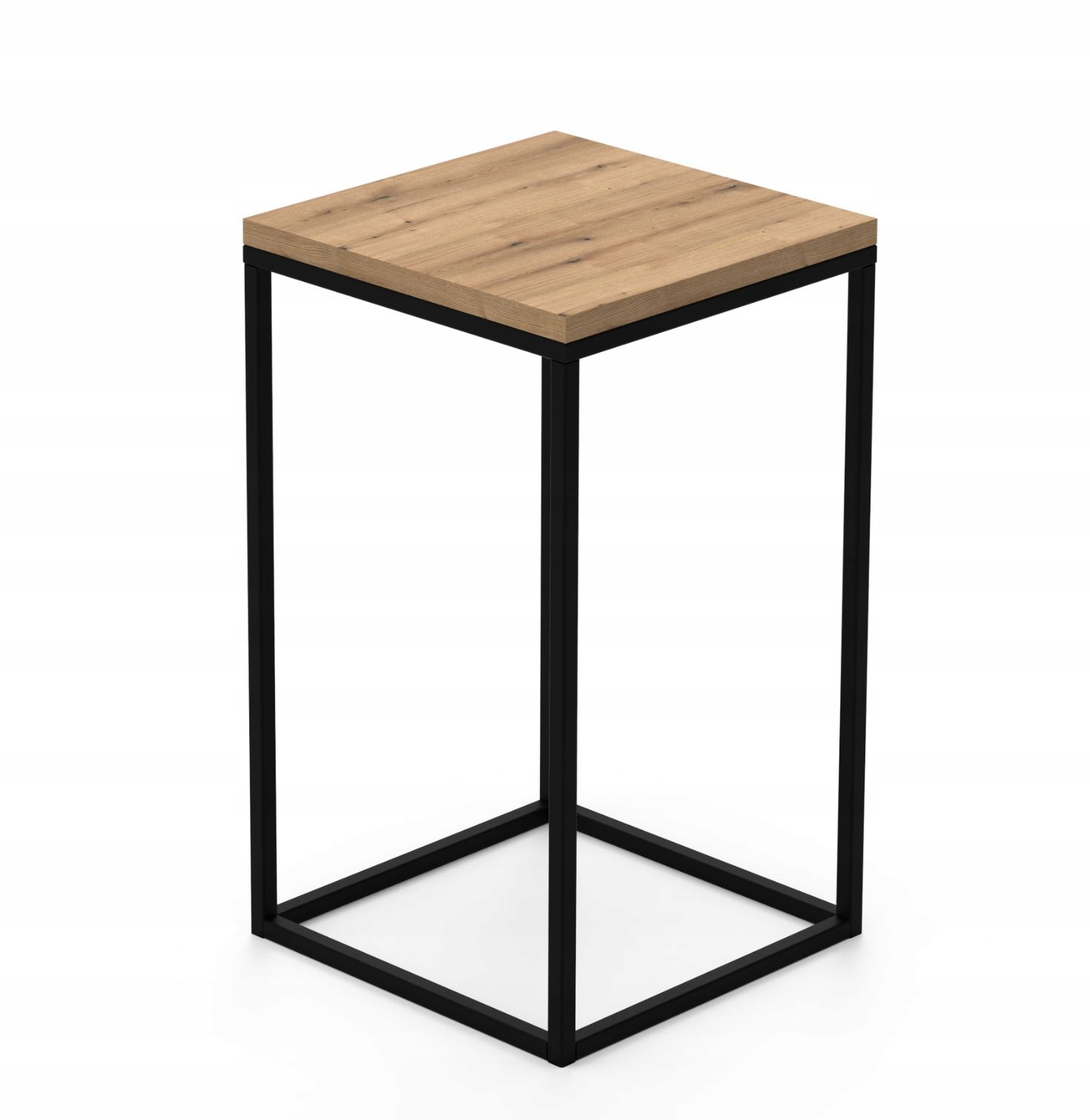 Držák Na Květináč Stojící Stojan Polička Na Květiny Kovový černý 50 cm Široký masivní