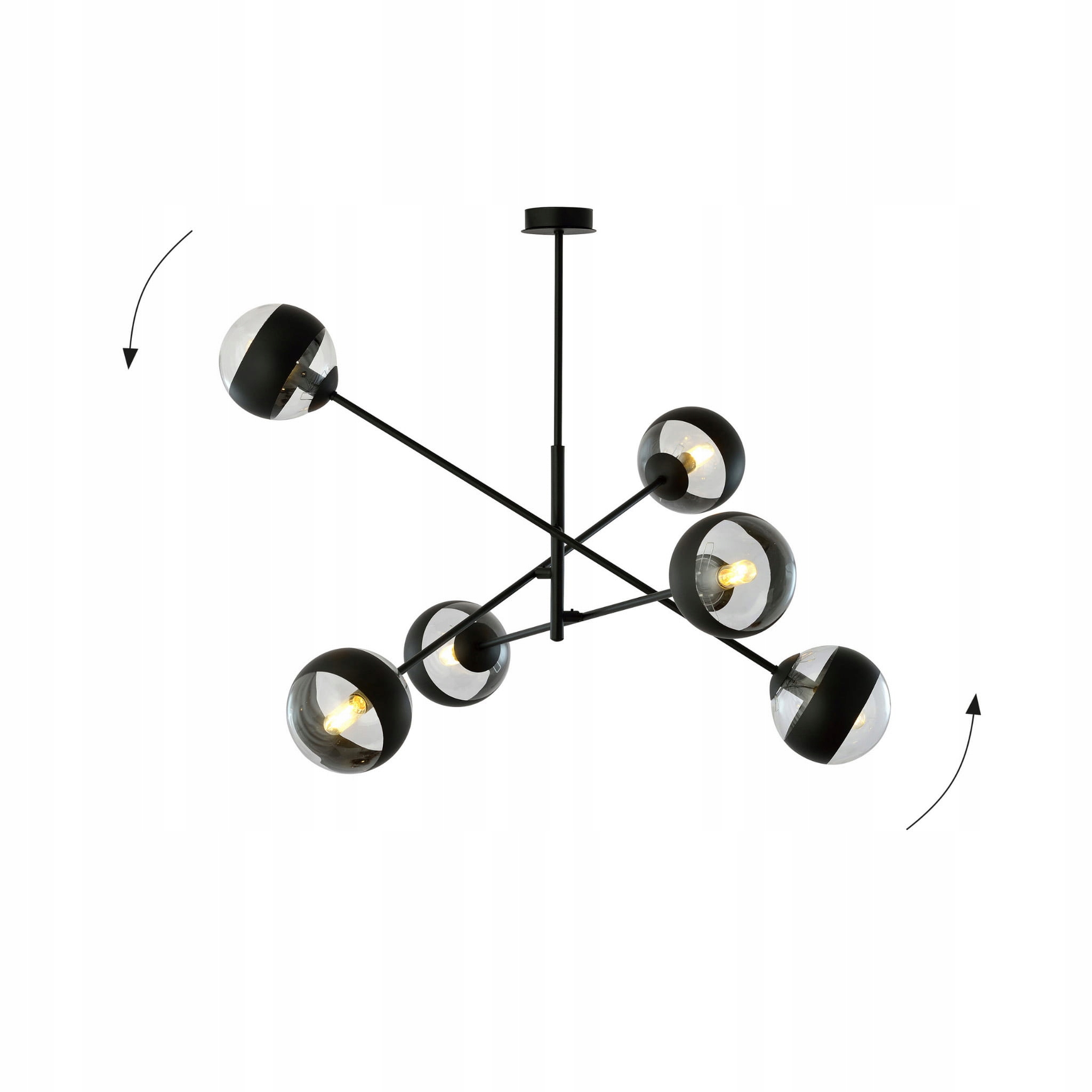 Závesná lusterová lampa Emibig 6xE14 40W Linear 6
