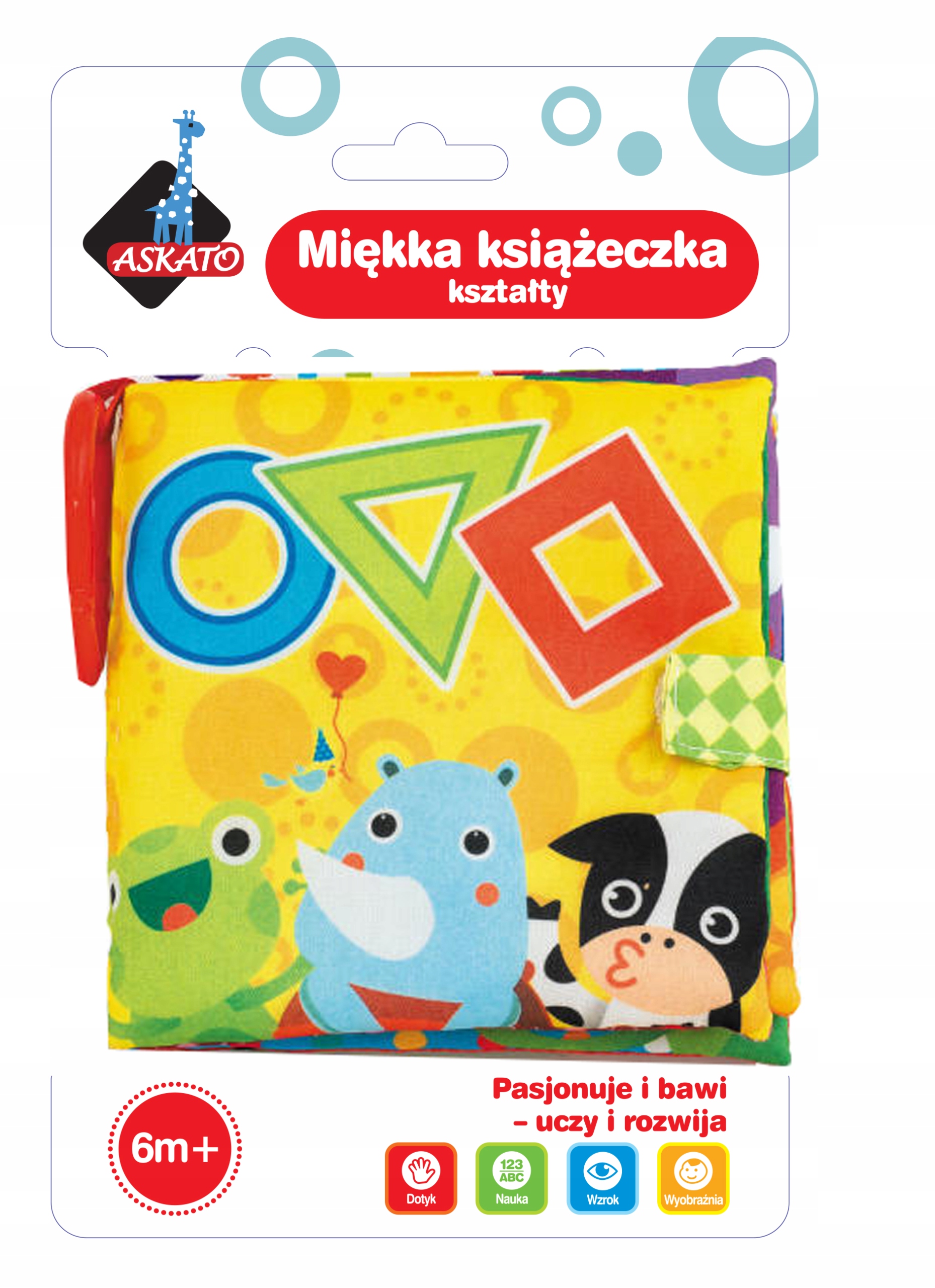 

101385 Miękka Książeczka Sensoryczna Kształty