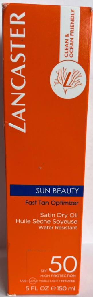 Lancaster Sun Beauty Fast Tan Optimiz SPF50 olej na opalování 150 Ml Defect