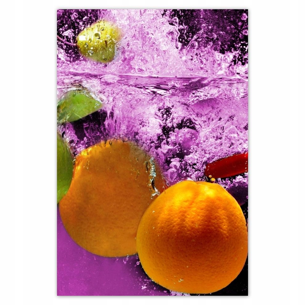 

Plakaty 40x60 Owoce wpadają do wody