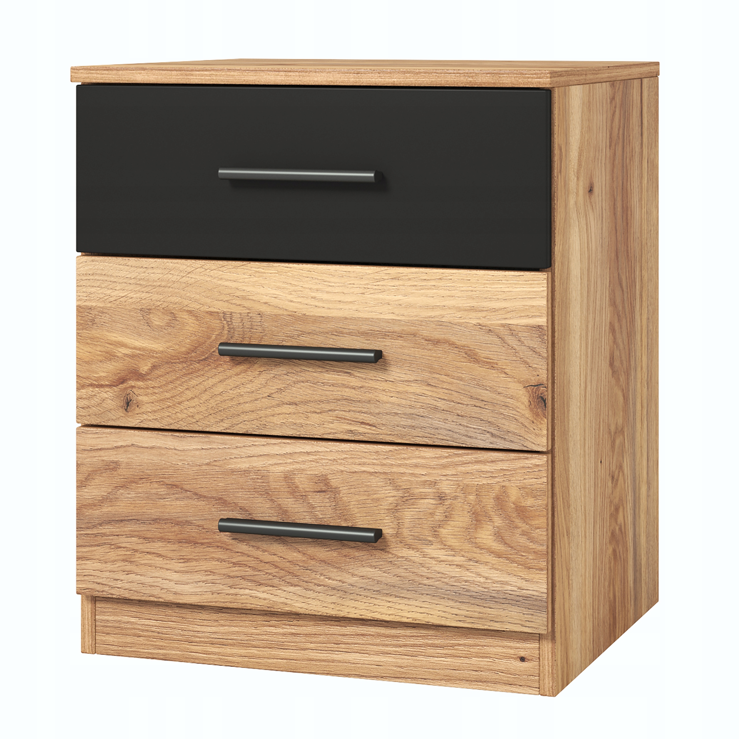 Noční Stolek Bettina 45 cm Zásuvky Noční stolek do ložnice Dub Mauvella