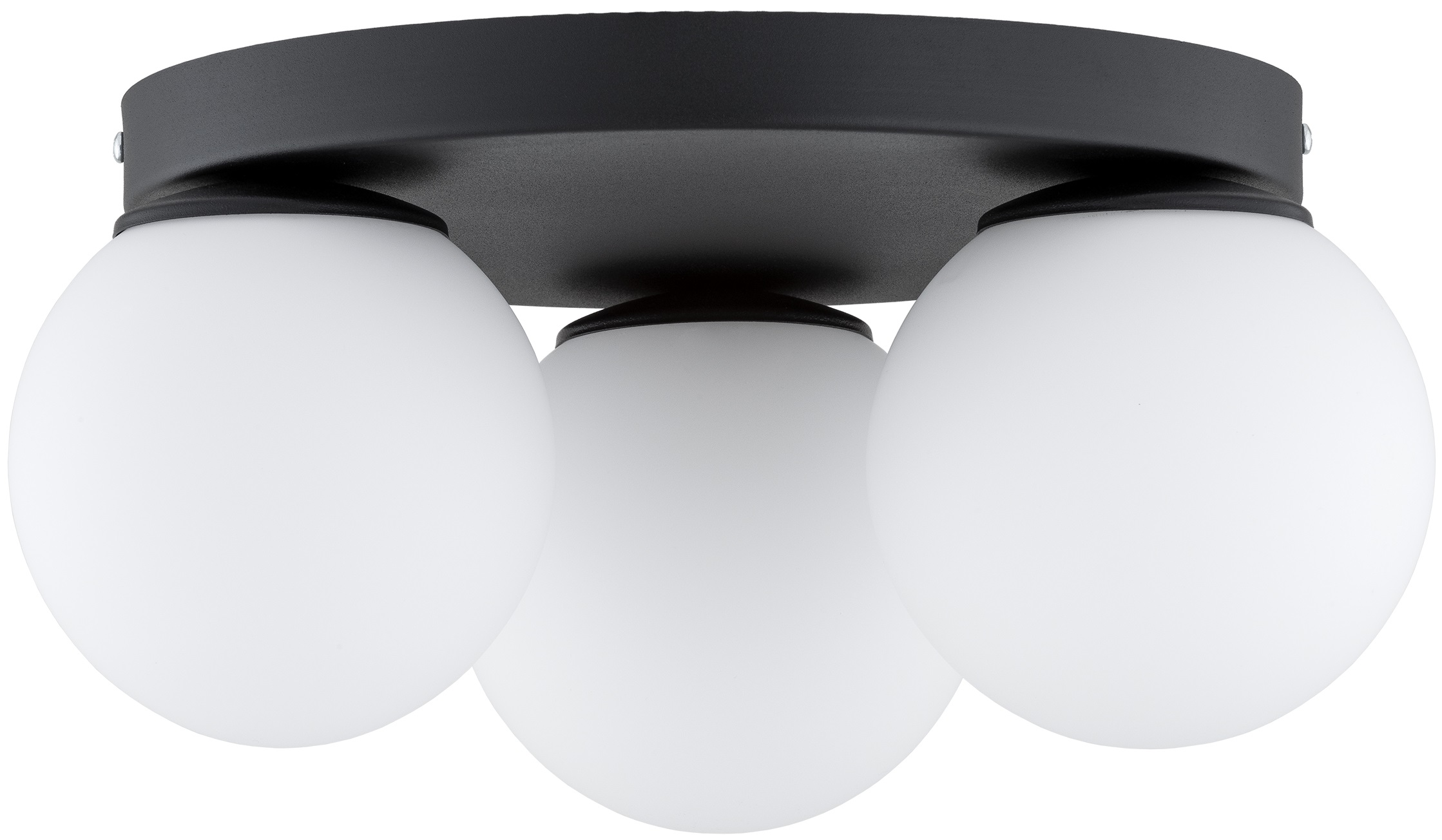 Lampa Wisząca Sufitowa Żyrandol Czarna Białe Kule Milo Led E27