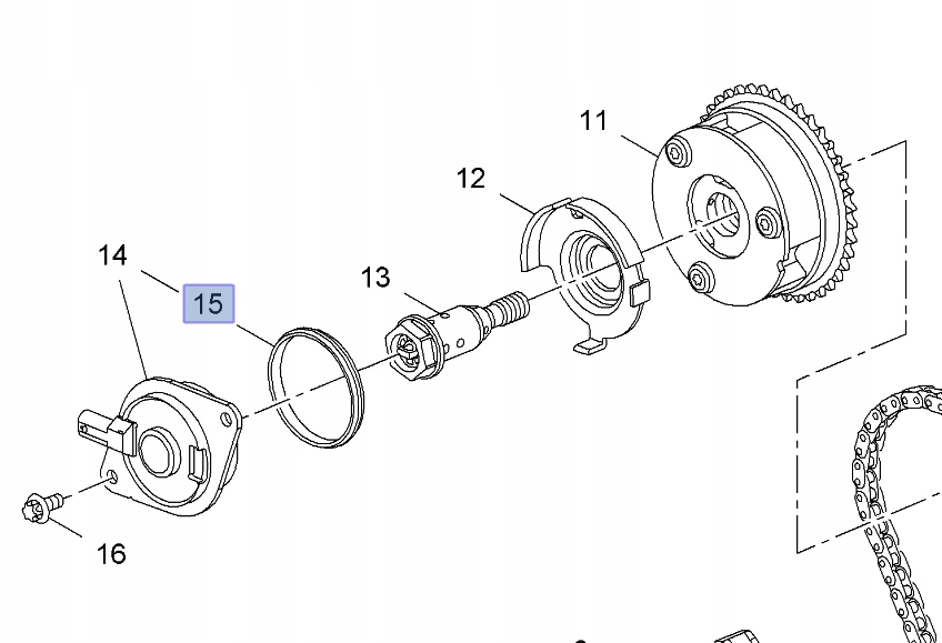 55592715 USZCZELKA Producent części Opel OE