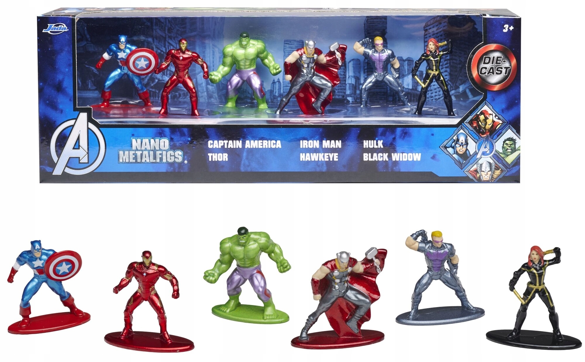 BLACK PANTHER FIGURINE MARVEL AVENGERS METALFIGS M502 JADA 6 CM
