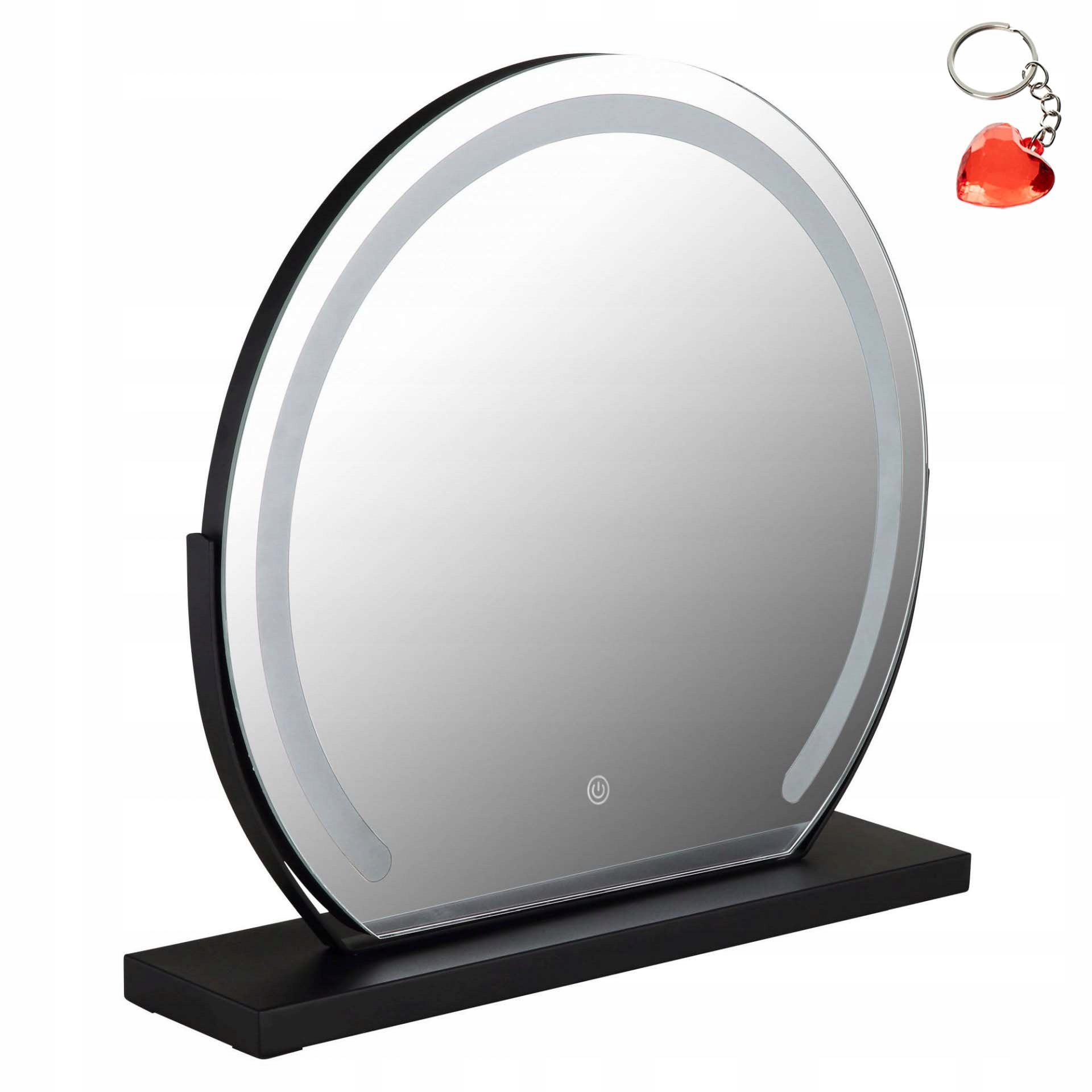 Stojace okrúhle zrkadlo s Led osvetlením a vypínačom Rivas 84038 Globo