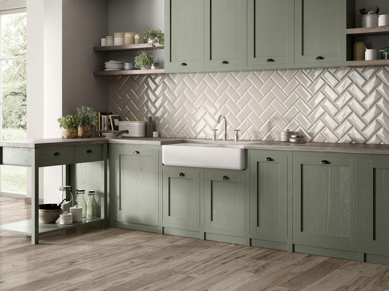 PŁYTKI ŚCIENNE POŁYSK BIAŁA CEGIEŁKA KAFELKI 10X20 GATUNEK 1 Typ gres