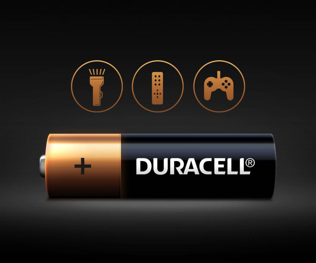 6x Alkaliczne Baterie Duracell LR6 / AA Basic Marka Duracell