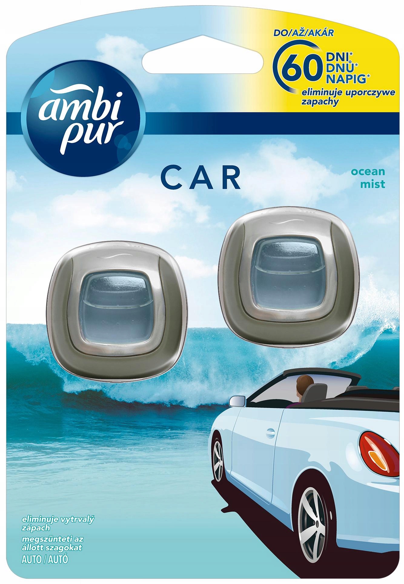 

Ambi Pur Car Jaguar Odświeżacz Ocean Mist Duo