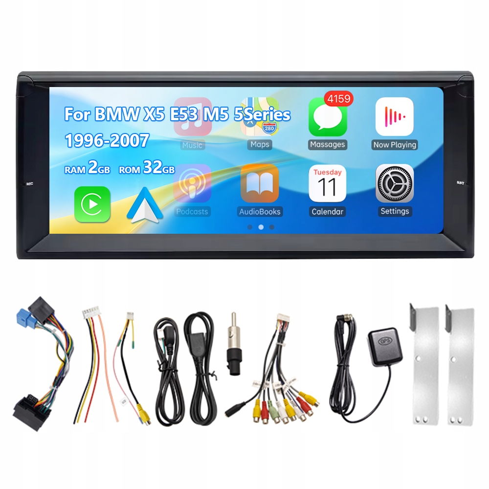 10,25" Android 13 Autorádio pre Bmw X5 E53 M5 5 1996-2007 Carplay Gps