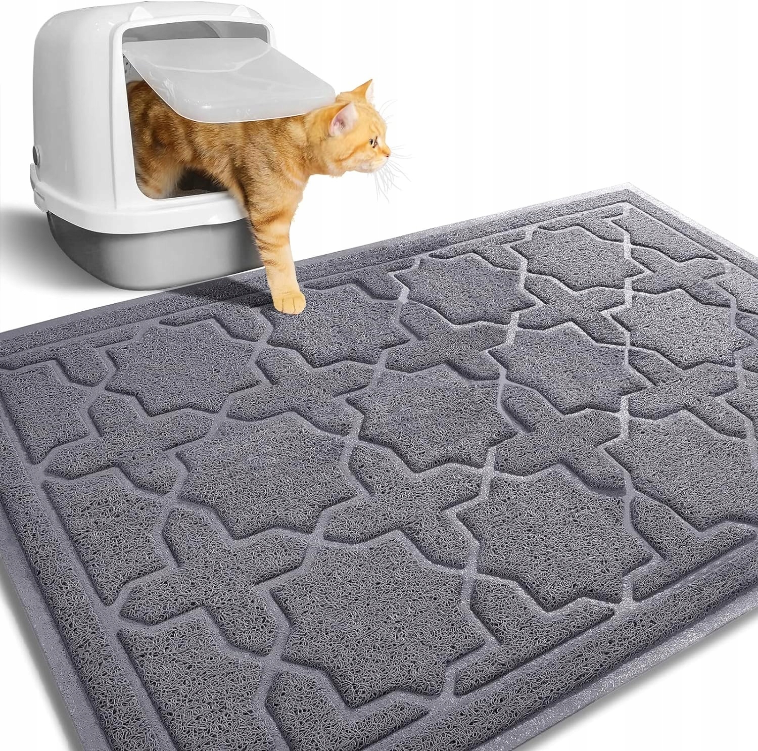 Levně Podložka Pod Stelivo Rohožka Před Kočičí Toaletu Pro Kočky 90 x 60 CM XL