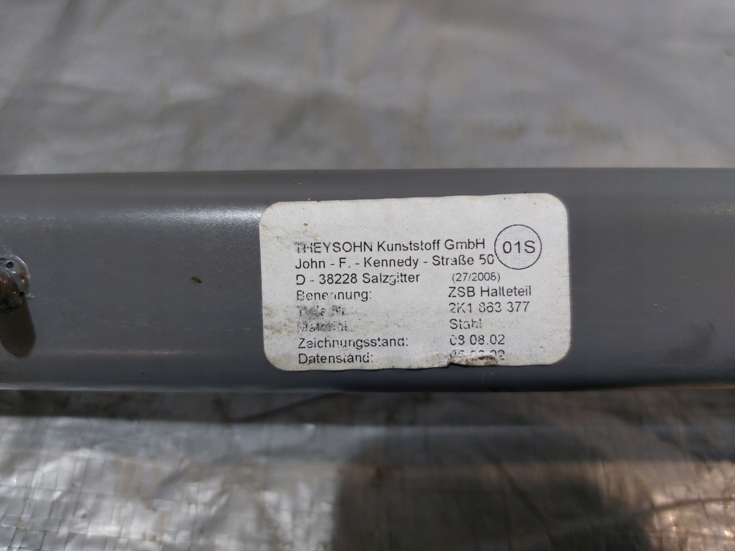Console Support plaque Cloison soubassement VW CADDY III