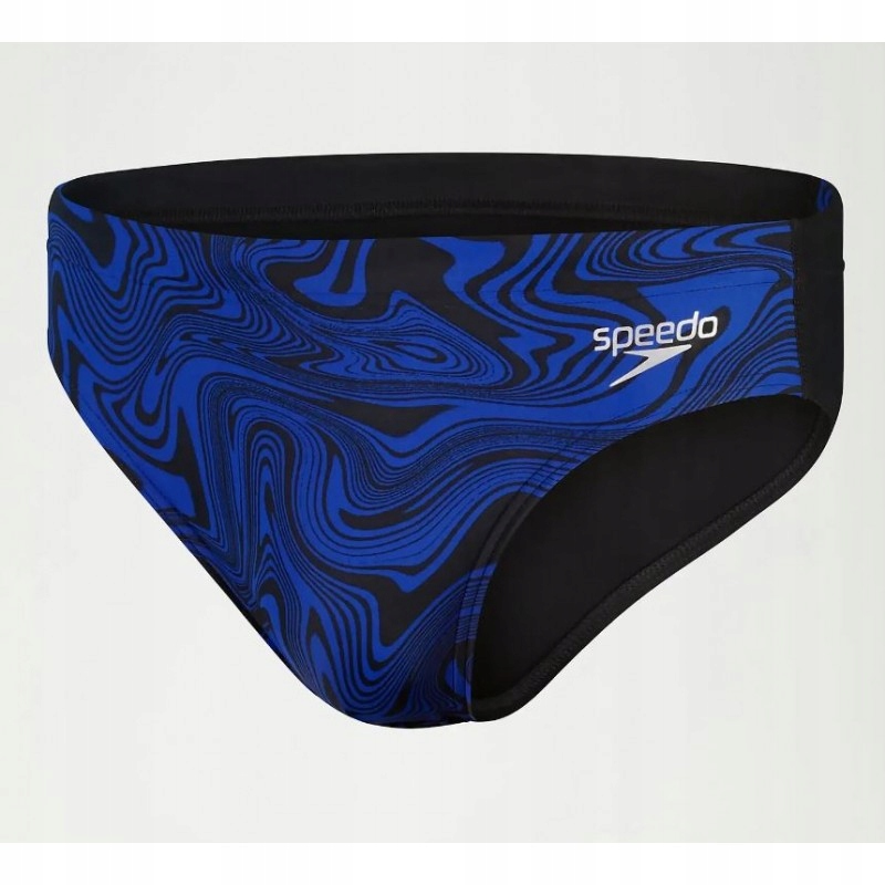 Plavky Speedo Allover 7 cm, modro-černé, R26
