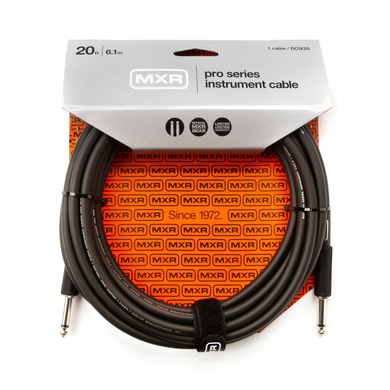 Kytarový kabel Dunlop Mxr DCIX20 – nástrojový kabel 6 m