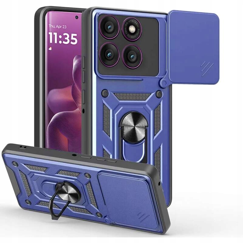 Techsuit seria CamShield, Etui do Motorola Edge 60 Pro niebieskie