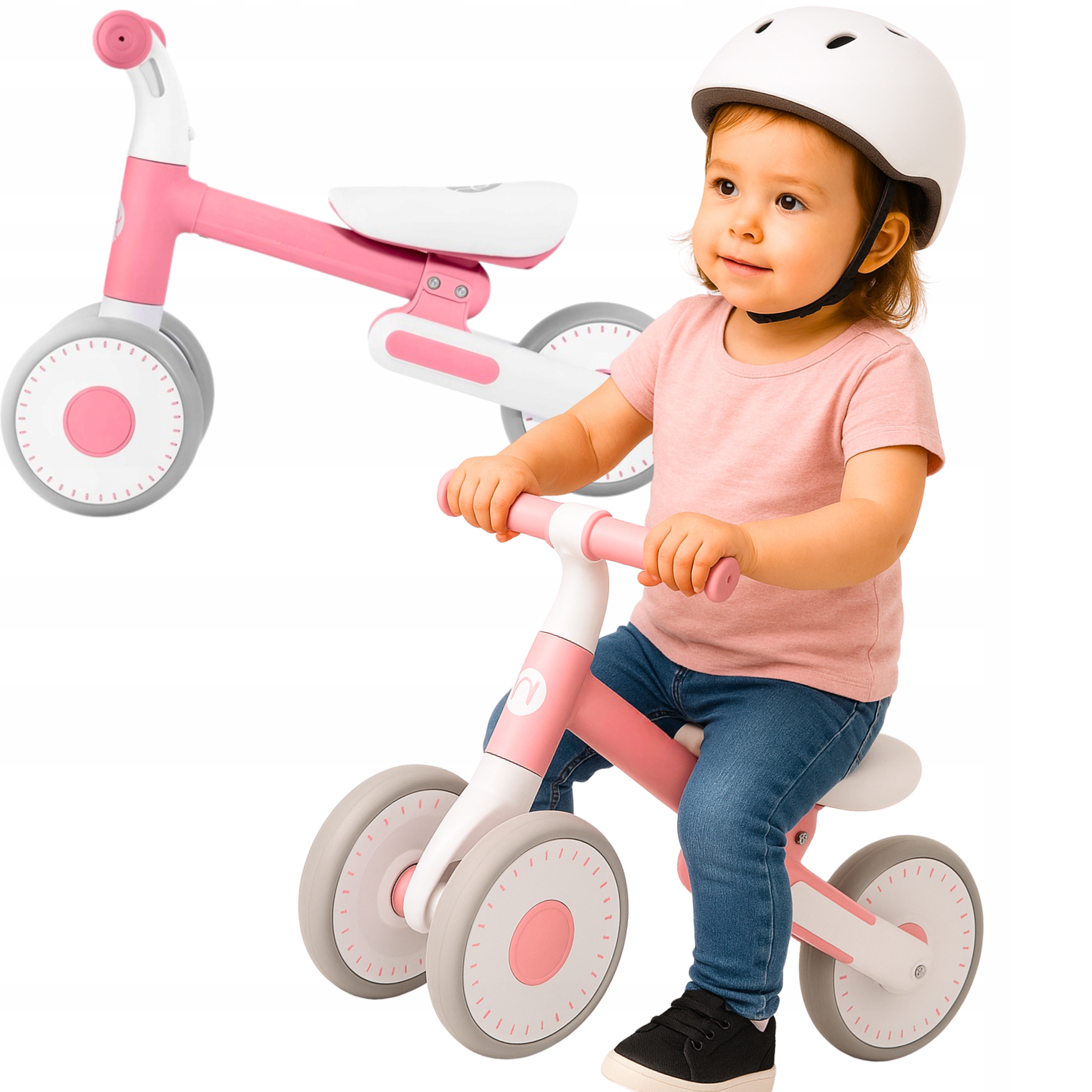 Rowerek dziecięcy Lekki Bezpieczny Rowerek biegowy dla malucha 12m na start