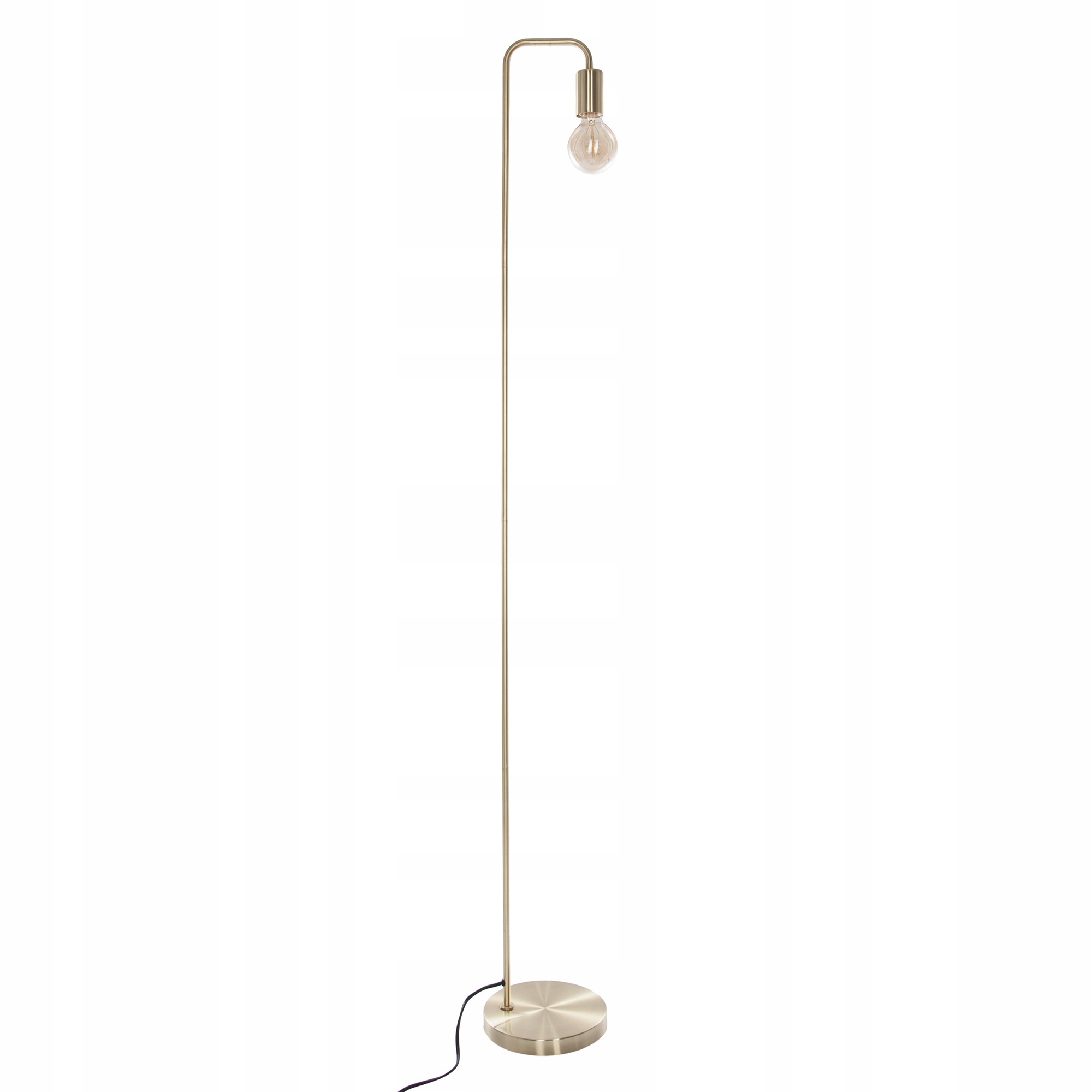 Złota Lampa Podłogowa/stojąca, Do Czytania 150cm