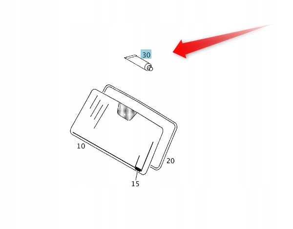 Lepidlo Na Sklo Mercedes G Třída A0059896171