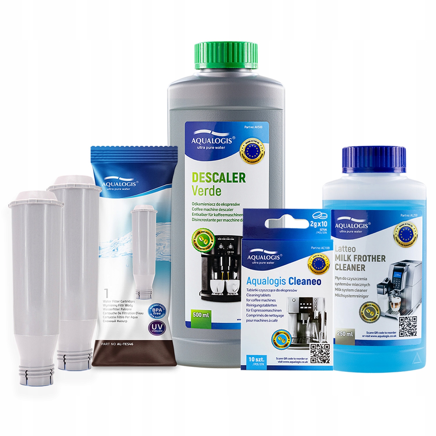 2x Filtr do kávovaru Krups AL-TES46 Odvápňovač 500 ml Tekutina Tablety