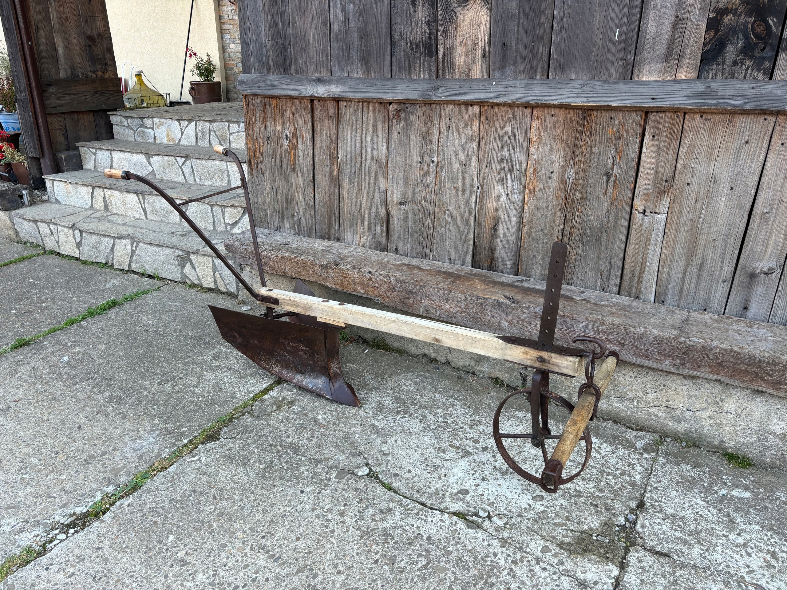 Stary oryginalny pług konny orczyk komplet