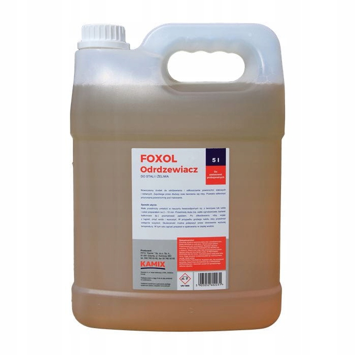 Odrdzewiacz do Stali i Żeliwa 5 Litrów Foxol