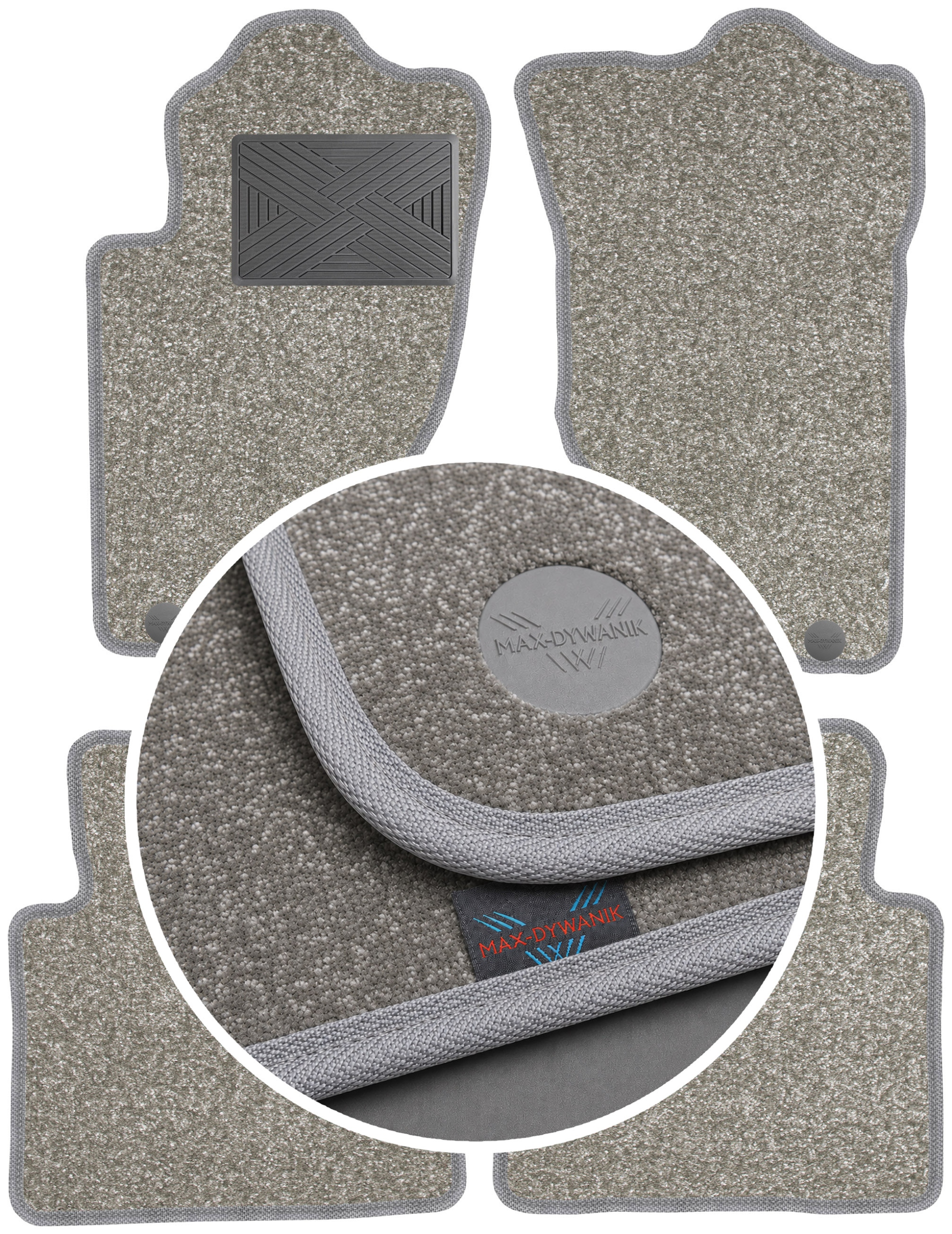 Kia Sorento I 2002-2009 Koberce do auta Perl-Line 12 mm