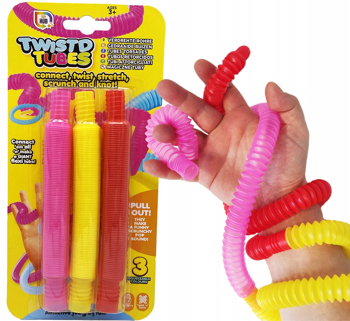 

Rurki Pop Tubes Sensoryczne Fidget Pop 3 szt.