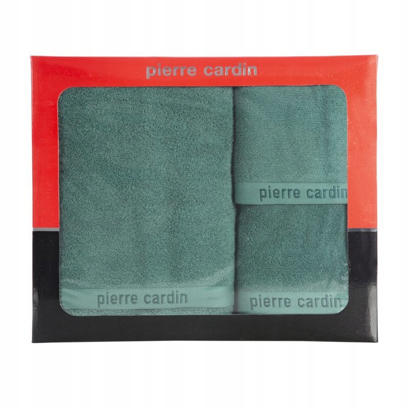 Sada ručníků v krabičce 3 ks Evi zelená 430 g/m2 Pierre Cardin