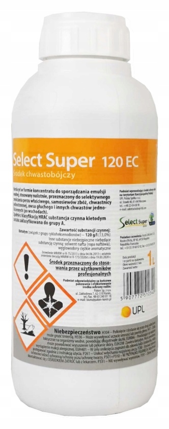 Select 120 Ec 1L na chwasty jednoliścienne