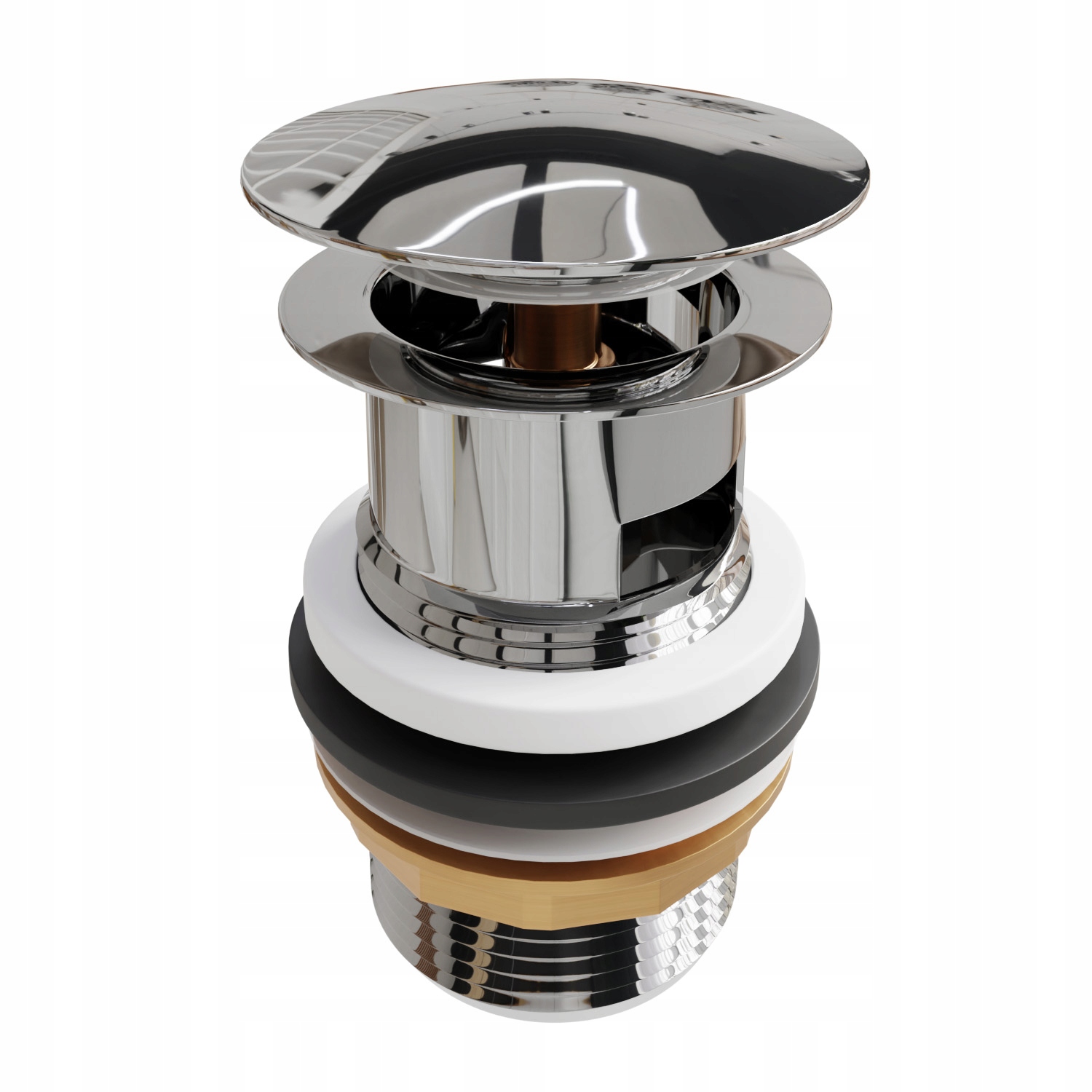 

Korek umywalkowy klik klak duży przelewem automat