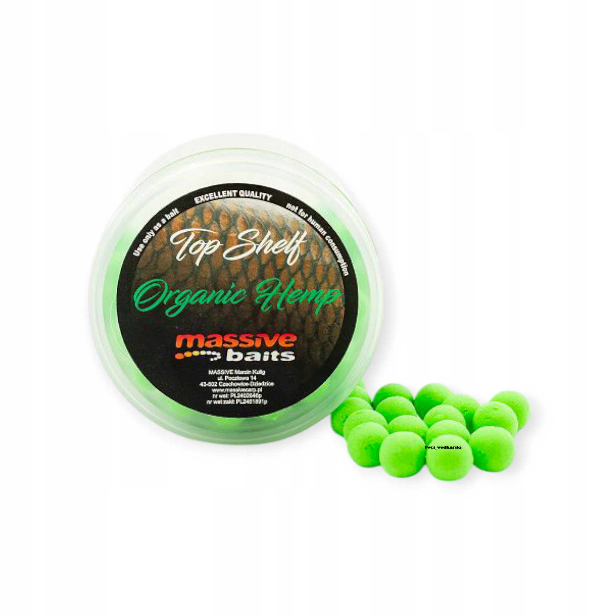 Massive Baits Pop-Up Organic Hemp 18mm