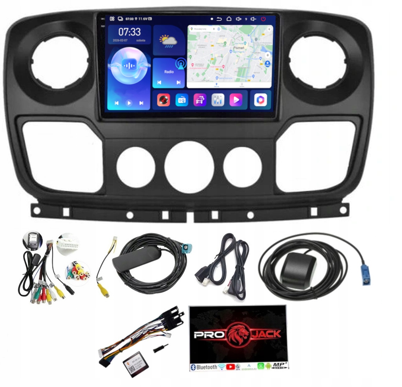 Android Rádio Navigácia Nissan NV400 2010-2022 Carplay Wifi 6/128GB Sim
