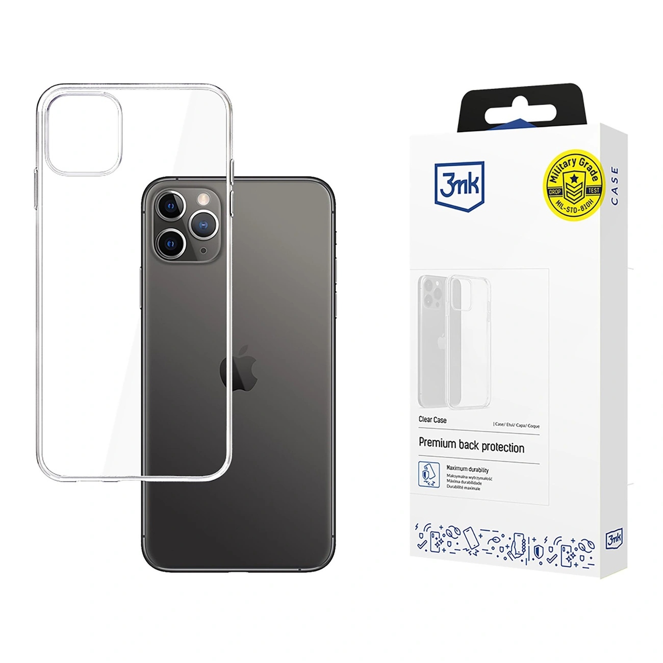 Etui 3mk Clear Case na iPhone 11 Pro Max przezroczyste