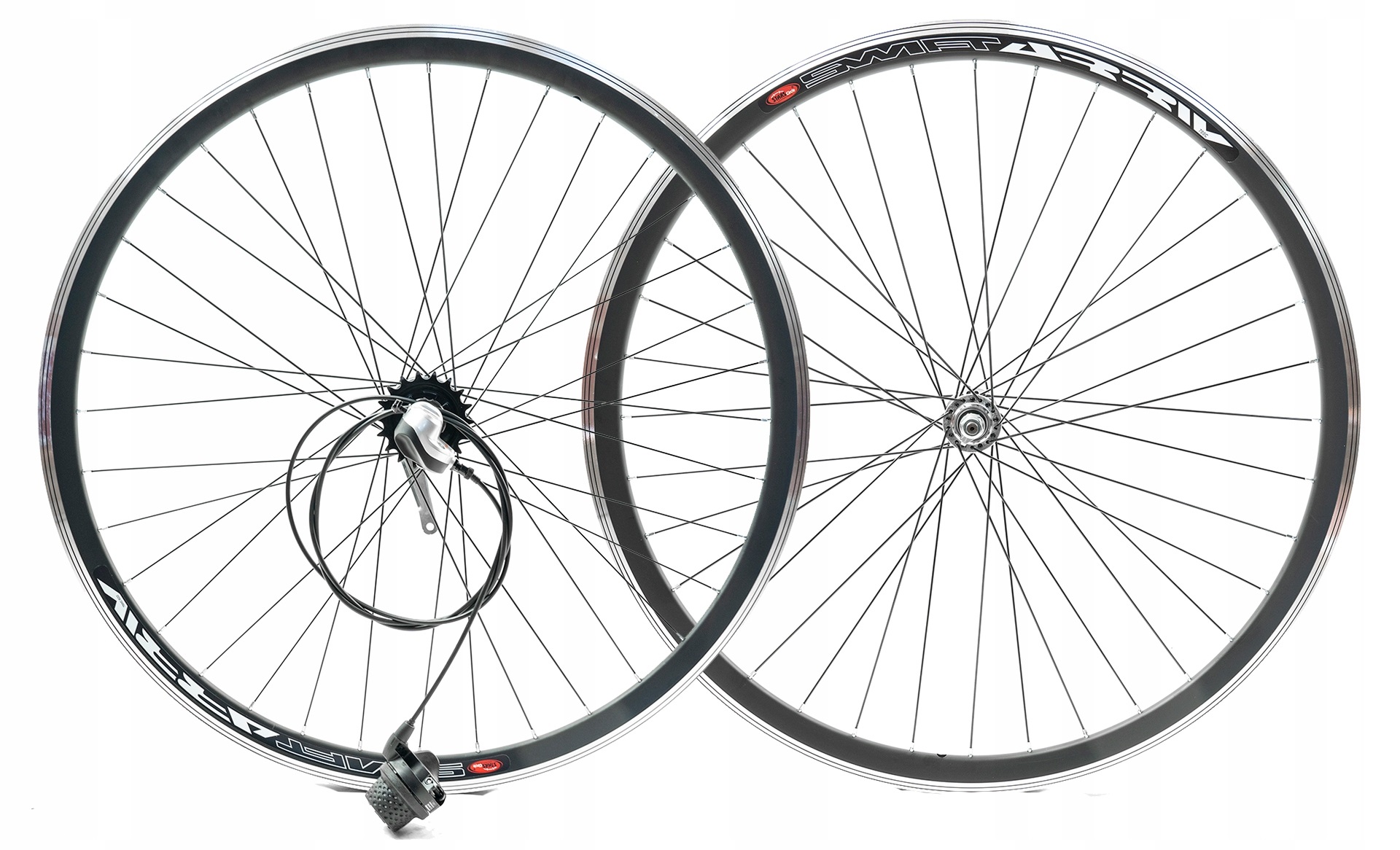 Koło rowerowe Tylne 28 cali Shimano Nexus 3 biegi z manetką przednie czarne