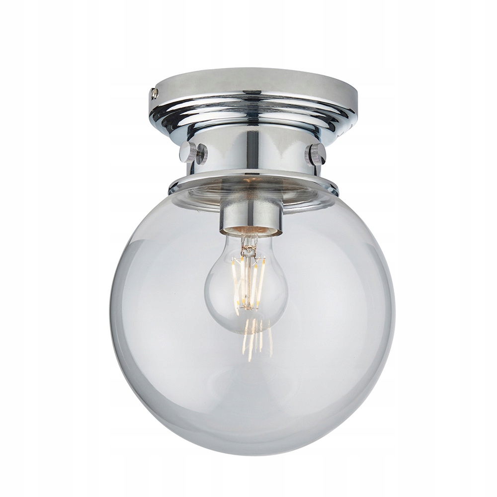 Endon Cheswick koupelnová lampa chromovaná koule IP44 skleněná E27