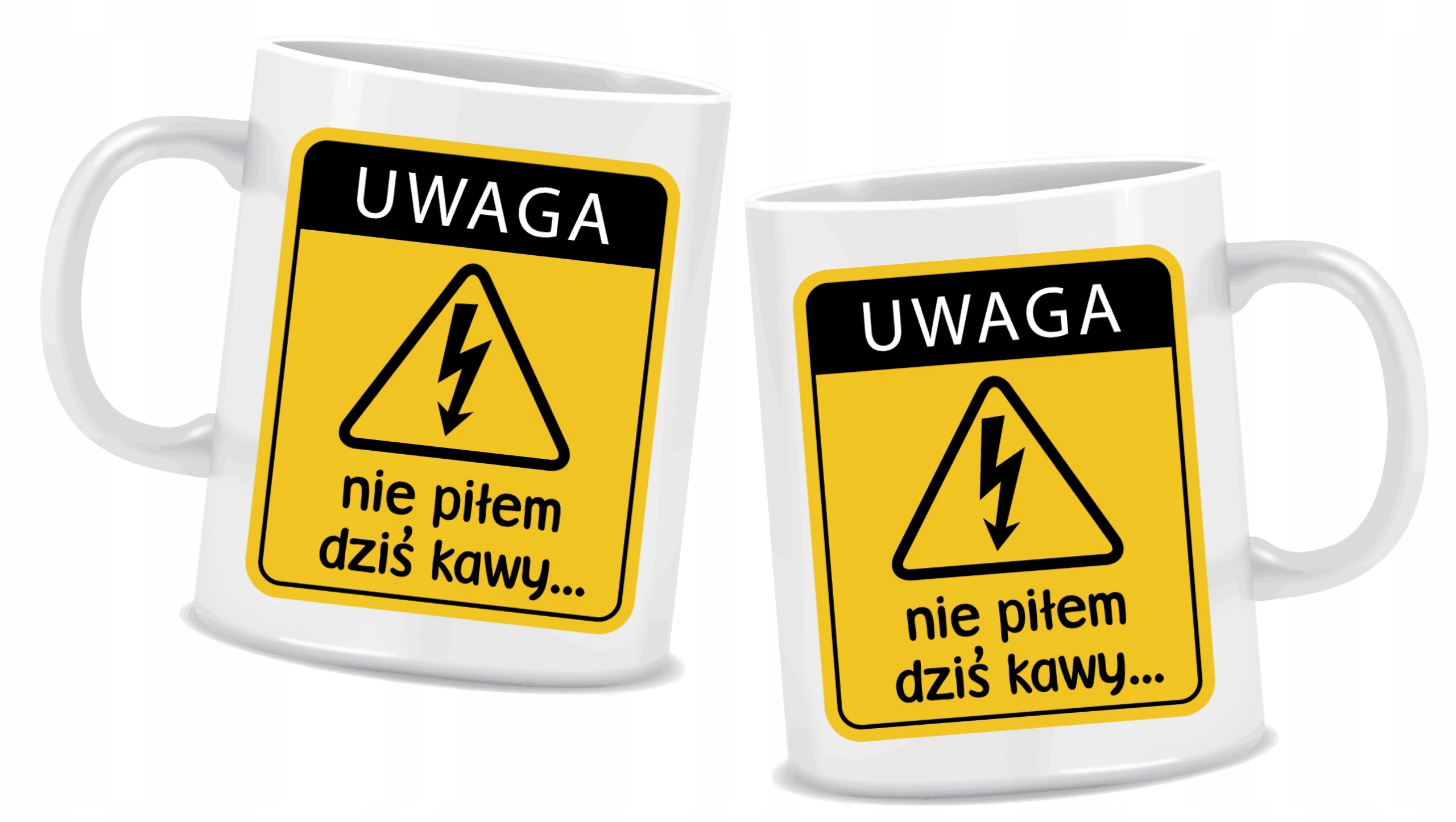 

Kubek Uwaga nie piłem dziś kawy śmieszny tekst