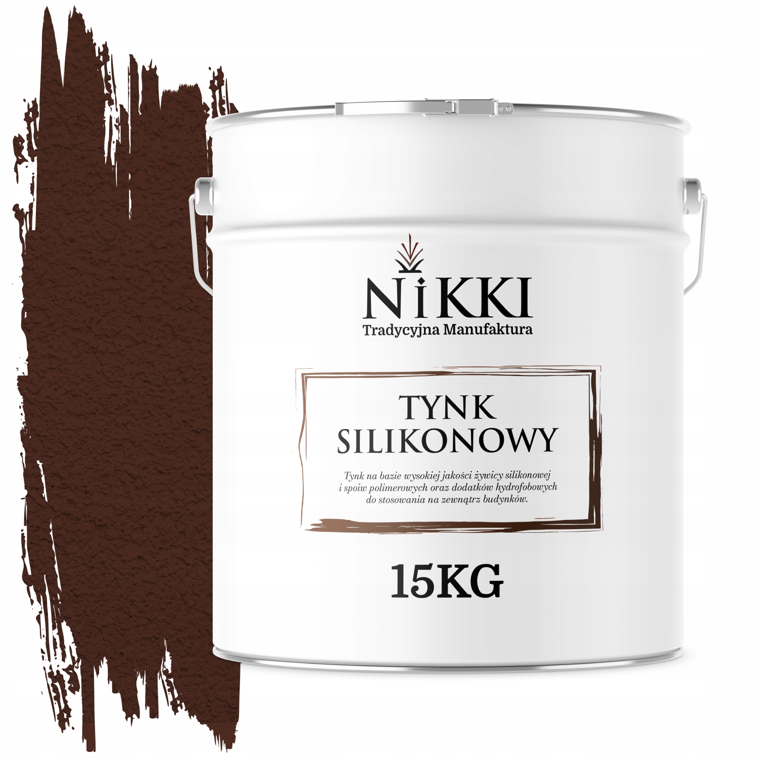 Silikónová Fasádna Omietka Bronzová Teplá 8016 15 Kg Granulácia 1.5 mm