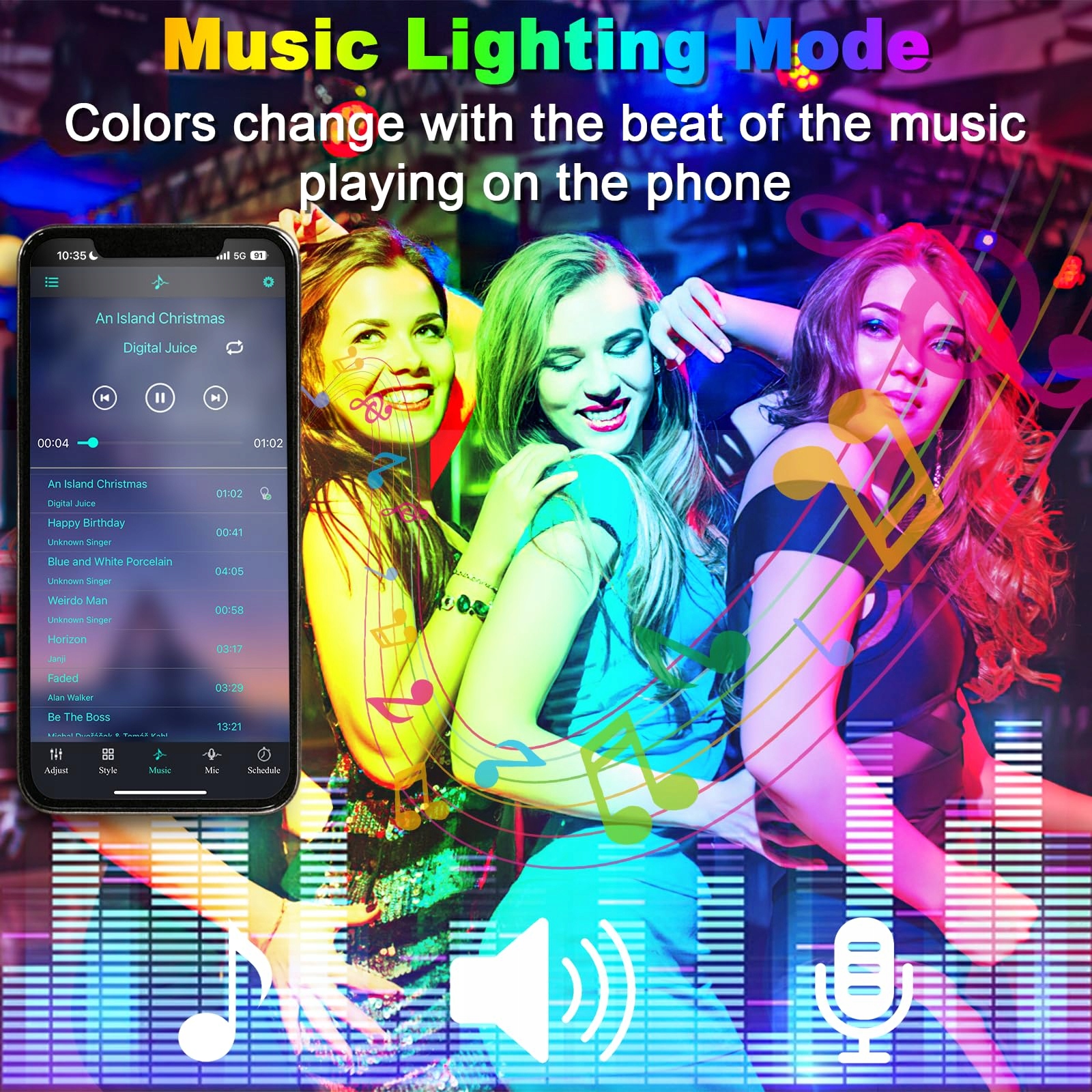 Naświetlacz LED RGB 60W 6000lm IP66 Bluetooth Pilot 2 Sztuki TOPBOS — miniatura 2