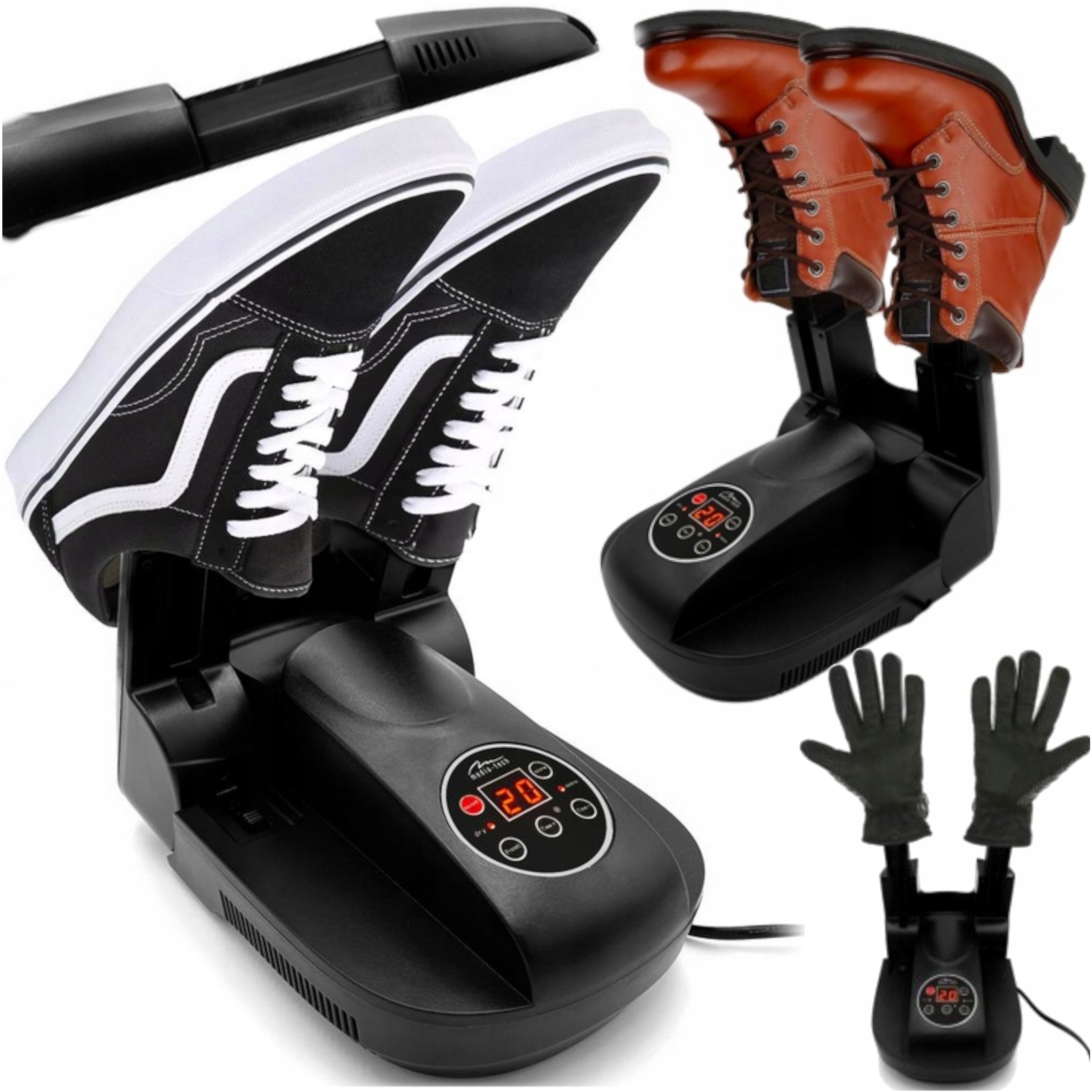 Suszarka Do Butów I Odzieży Sterylizująca Z Ozonem I Timerem Panel LCD XXL