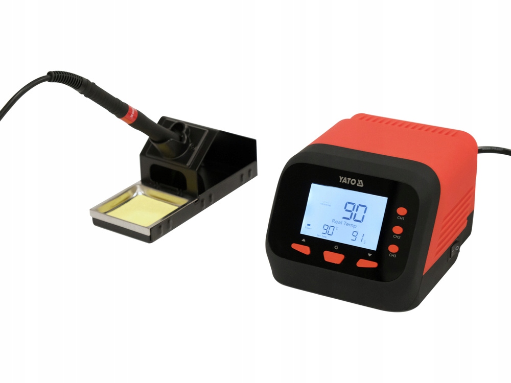 STACJA LUTOWNICZA 75W GROT T12 WYŚWIETLACZ LCD FUNKCJA AUTOSLEEP YATO Moc 75 W