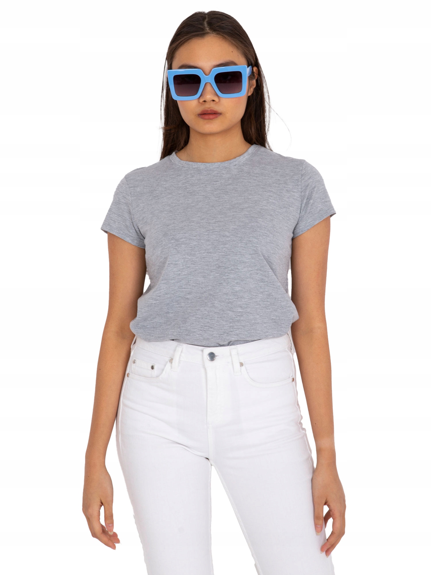 

Bawełniana Koszulka Damska T-Shirt Gładka - S
