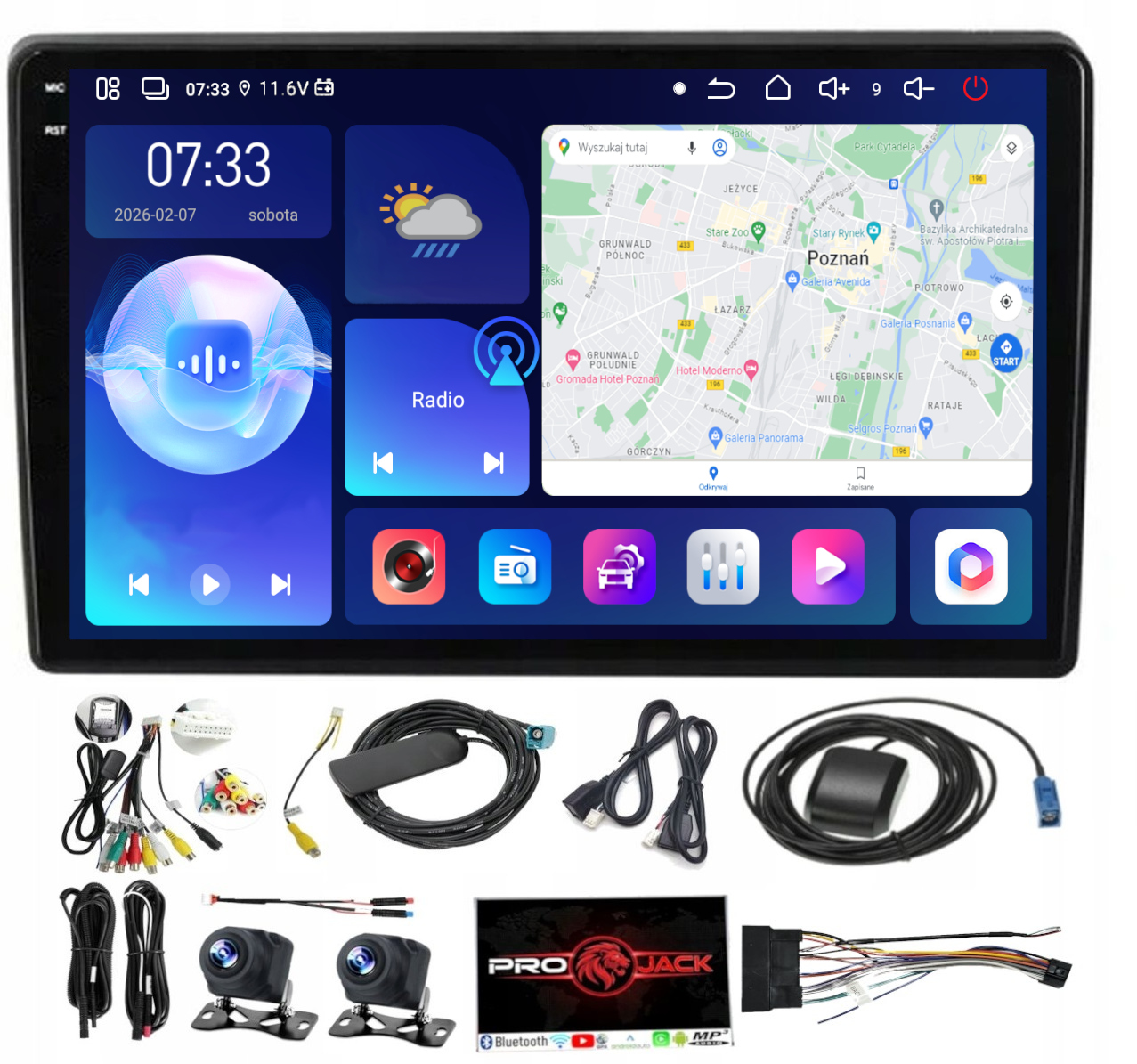 Autorádio S Navigací Carplay Gps Android Hyundai I40 2011-2016 6GB Ram 128GB Paměť Sim