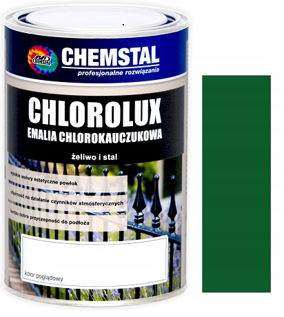 Chemstal Emalia chlorokauczuk Chlorolux 10L Zielony