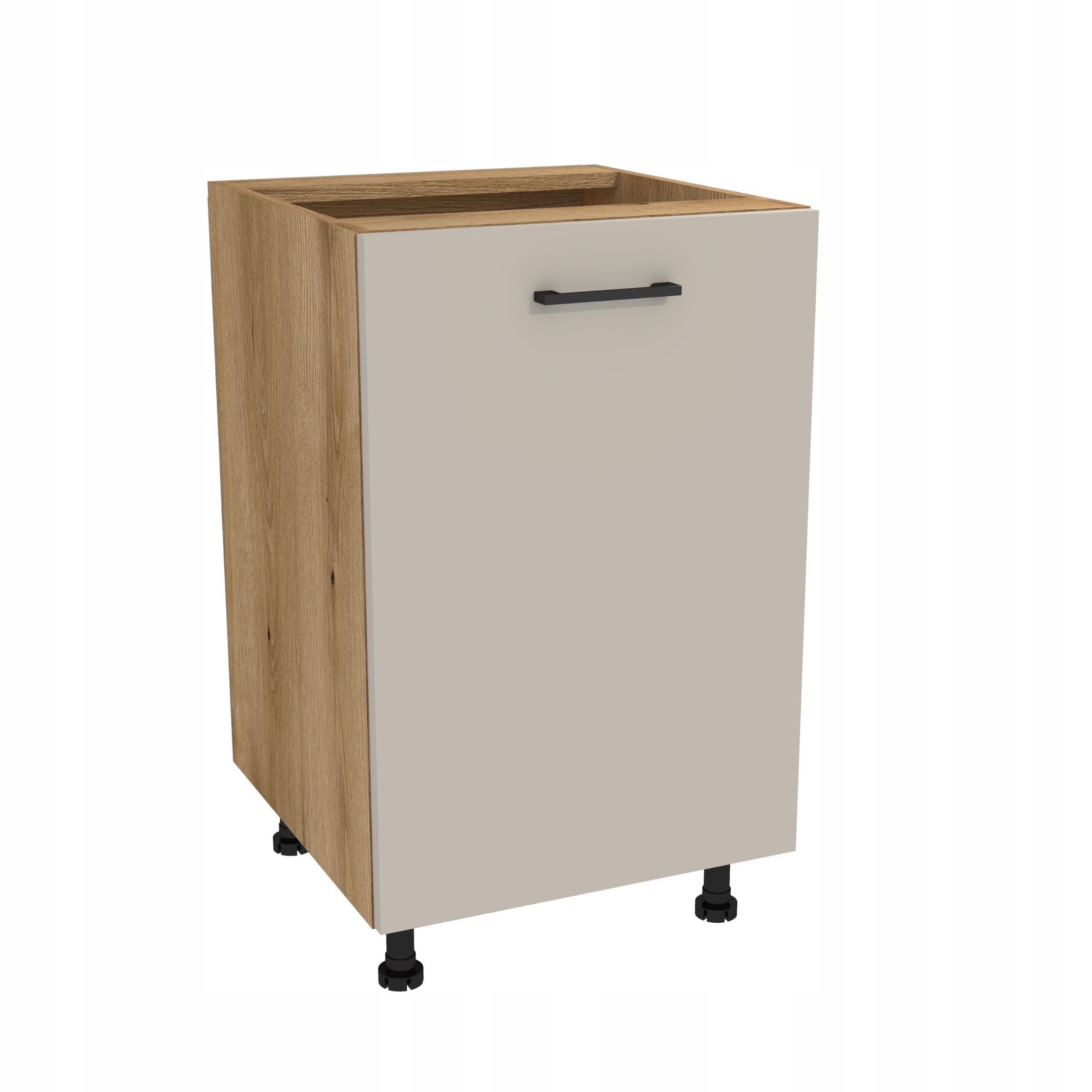 Dolní kuchyňská skříňka 50 Capri korpus Dub Evoke přední Kašmír Mat