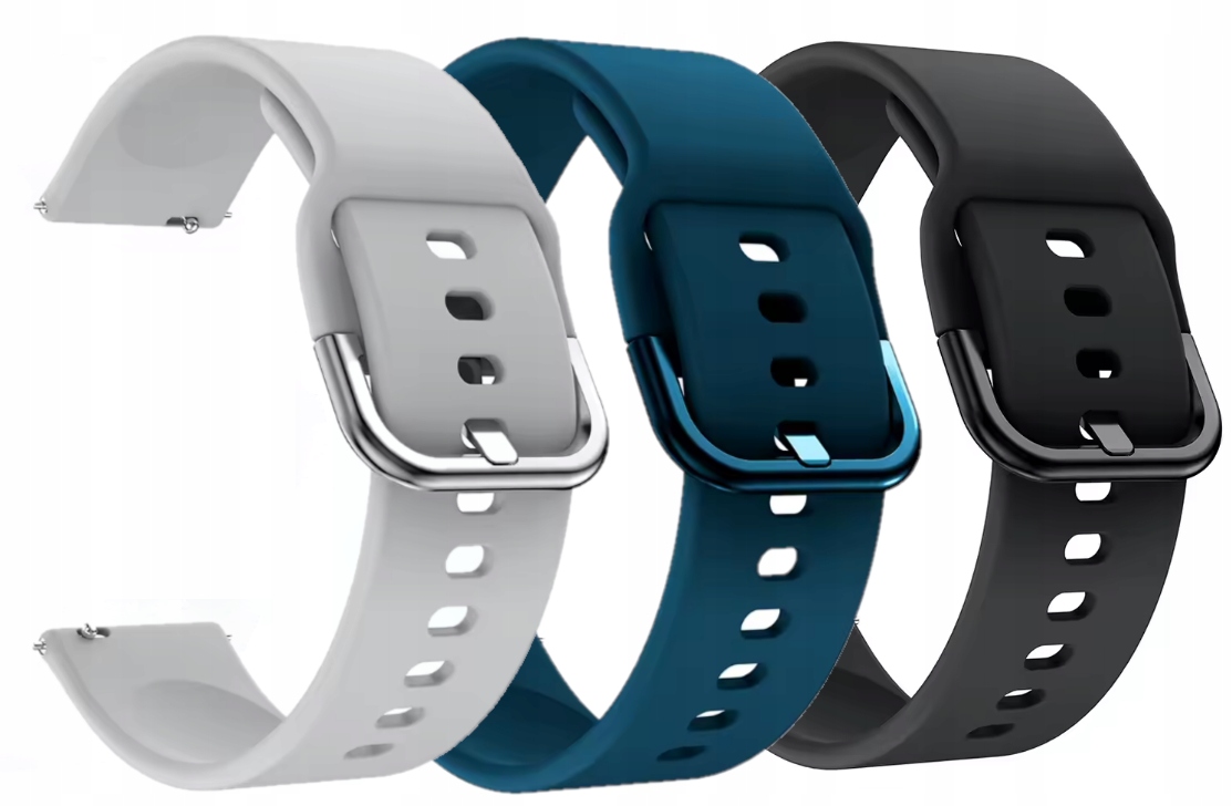Uniwersalny pasek do smartwatch Aimtel silikon 20mm Premium 3 szt.
