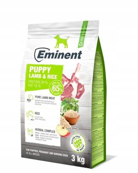 Eminent Dog Puppy Lamb &amp; Rice New 3 kg