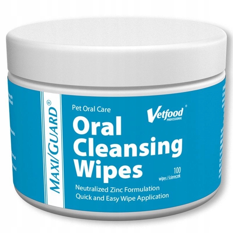 Levně Vetfood Maxi/Guard Oral Cleansing Wipes 100 Ks Vetfood