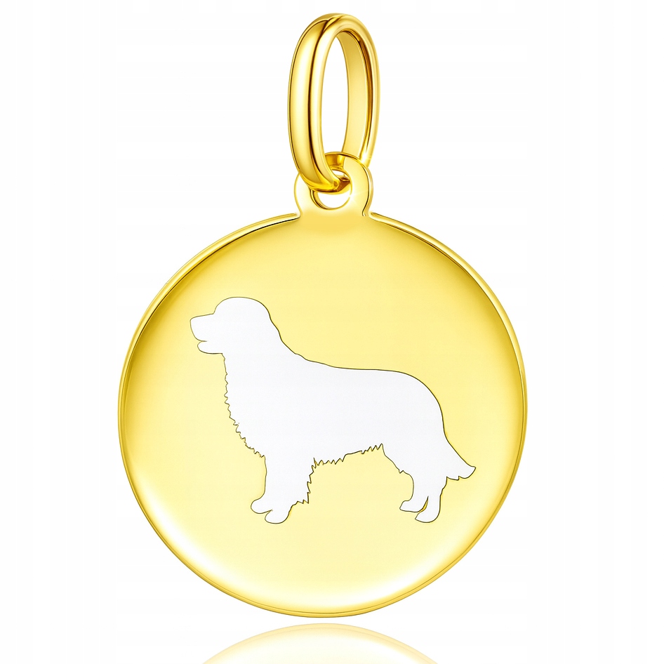 Zlatý přívěsek pes zlatý retrívr Pr. 585