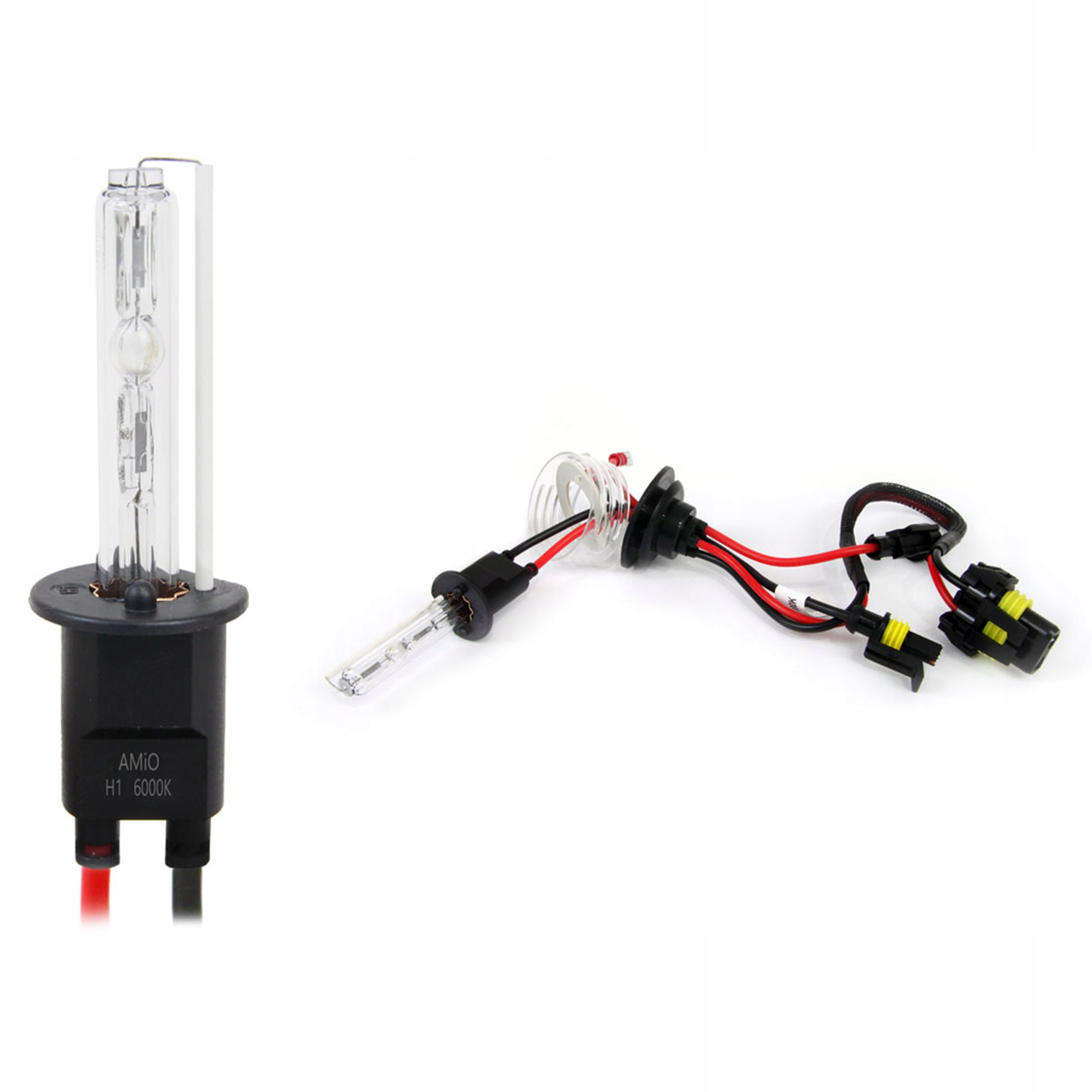 Żarnik Żarówka Xenon Ksenon Hid H1 6000K Ultra Zimna Biel Amio